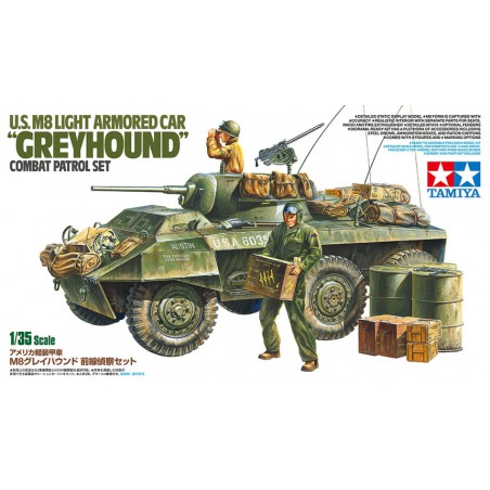 M8 "Greyhound" U.S. light Armored Car (Combat Patrol Set)  -  Tamiya (1/35)