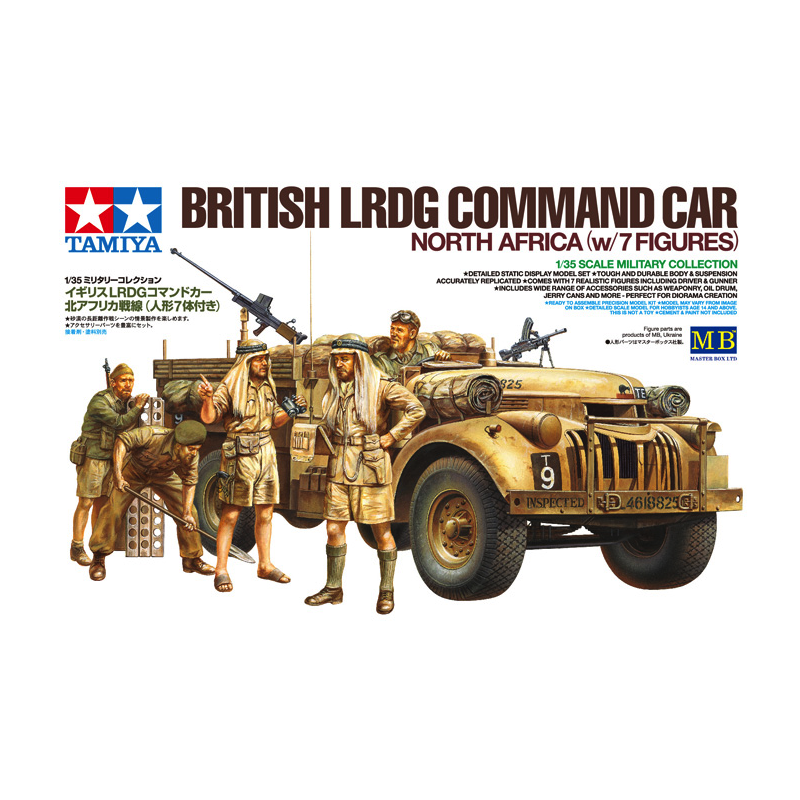 British LRDG Command Car North Africa with 7 Figures  -  Tamiya (1/35)