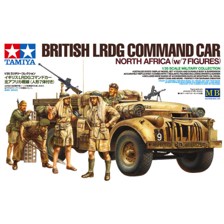 British LRDG Command Car North Africa with 7 Figures  -  Tamiya (1/35)