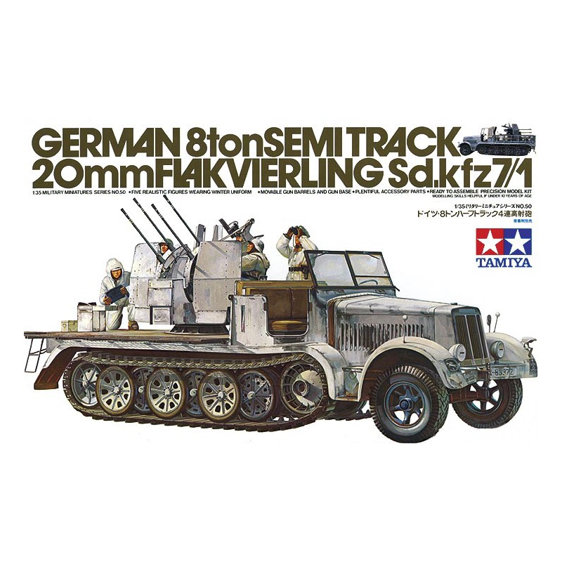 Sd.Kfz.7/1 20mm Flakvierling 8t Half-Track  -  Tamiya (1/35)