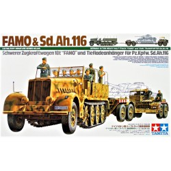 Sd.Kfz.9 FAMO Schwerer Zugkraftwagen 18t FAMO & Sd.Ah.116 Tiefladeanhänger -  Tamiya (1/35)