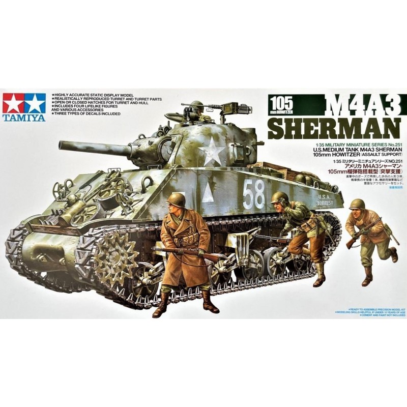 M4A3 Sherman 105mm Howitzer  -  Tamiya (1/35)