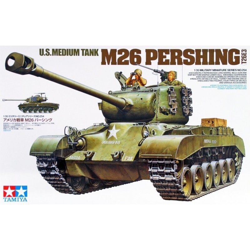 M26 Pershing (T26E3) U.S. Medium Tank  -  Tamiya (1/35)