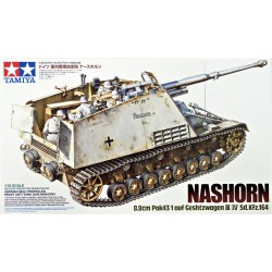 Sd.Kfz.164 Nashorn 8,8cm Pak 43/1 auf Geshtzwagen III/IV  -  Tamiya (1/35)