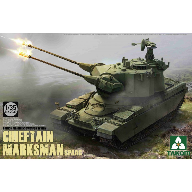 Chieftain Marksman SPAAG British Air-Defense Weapon System  -  Takom (1/35)