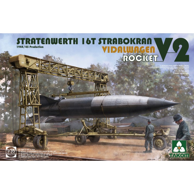 Stratenwerth 16t Strabokran Vidalwagen Rocket V2  -  Takom (1/35)