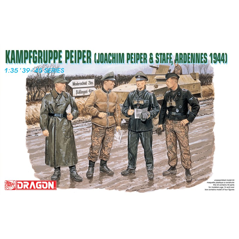 Kampfgruppe Peiper (Joachim Peiper & Staff, Ardennes 1944)  -  Dragon (1/35)