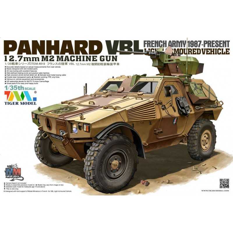 Panhard VBL French Army Light Armoured Vehicle  -  Tiger Model (1/35)