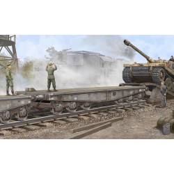 Schwere Plattformwagen Type SSyms 80  -  Trumpeter (1/35)