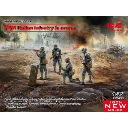 WWI Italian Infantry in Armor  -  ICM (1/35)