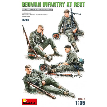 German Infantry at Rest WWII  -  MiniArt (1/35)