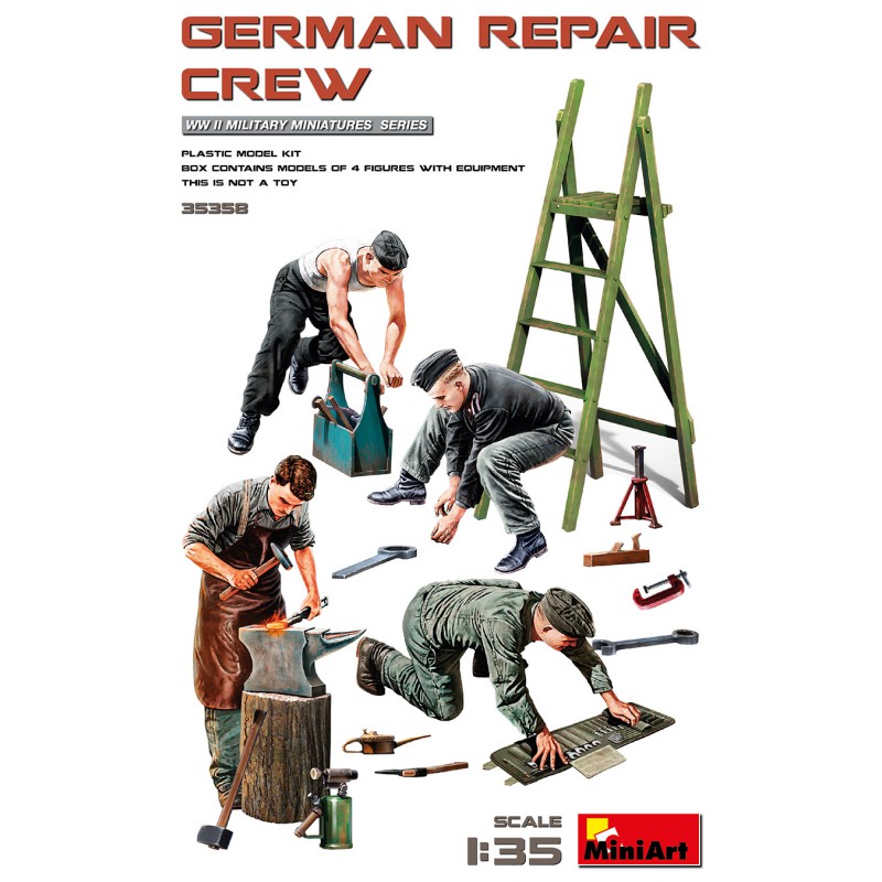 German Repair Crew WWII  -  MiniArt (1/35)