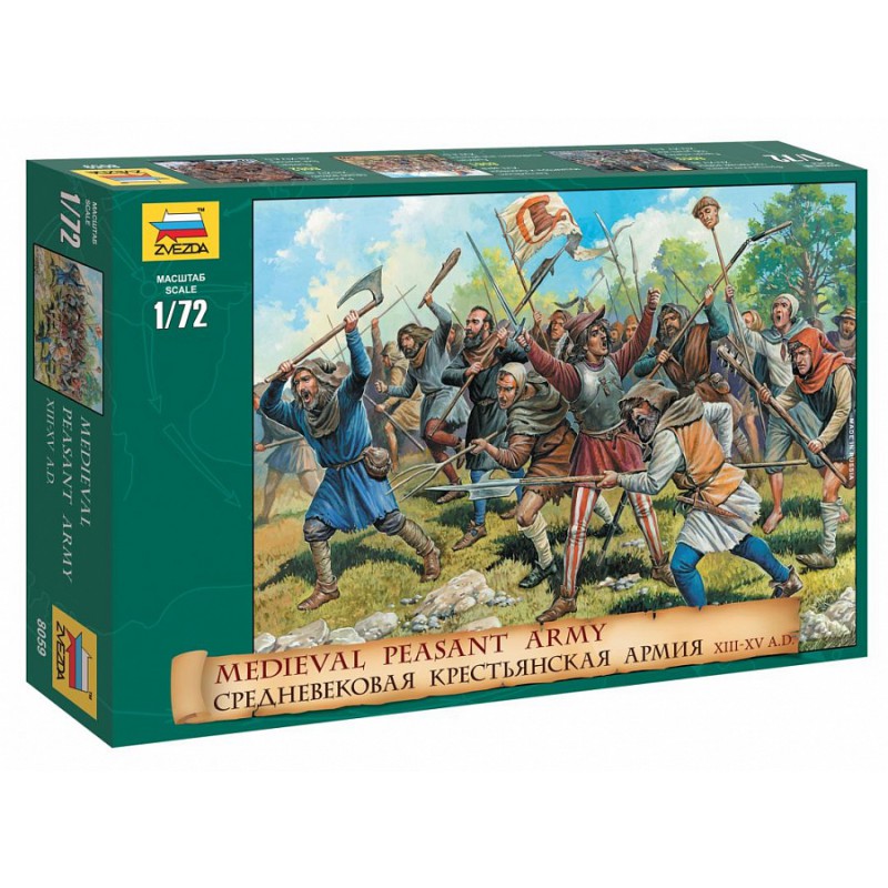 Medieval Peasant Army XIII-XV A.D.  -  Zvezda (1/72)