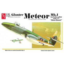 Gloster Meteor Mk.I includes Pilot & V-1 "Buzz Bomb"  -  AMT (1/48)