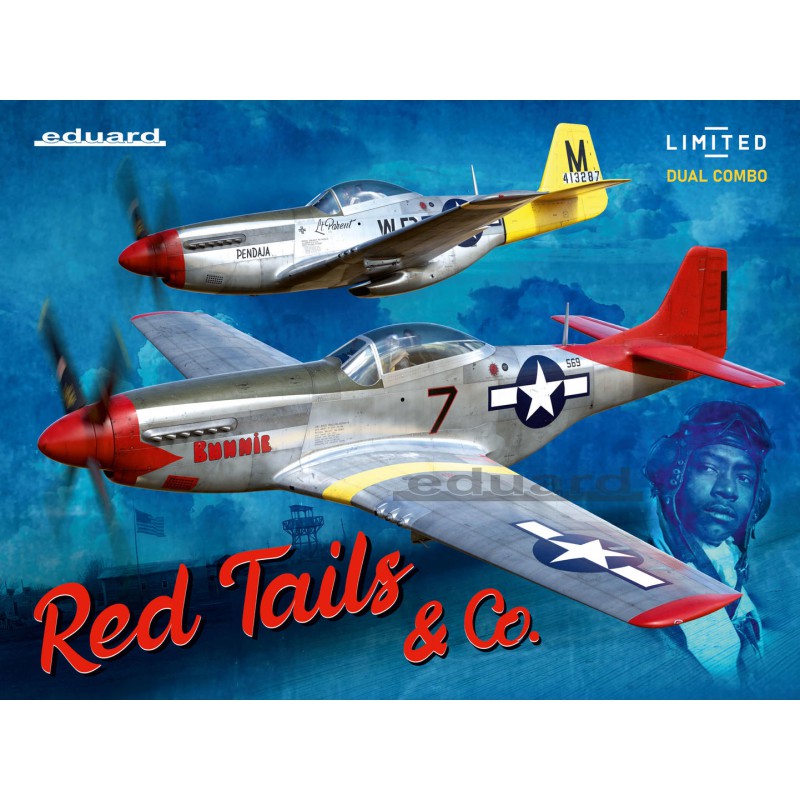 North American P-51D Mustang "Red Tails & Co." (Dual Combo)  -  Eduard (1/48)