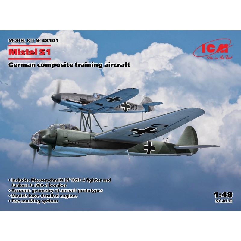 Mistel S1 German Composite Training Aircraft  -  ICM (1/48)