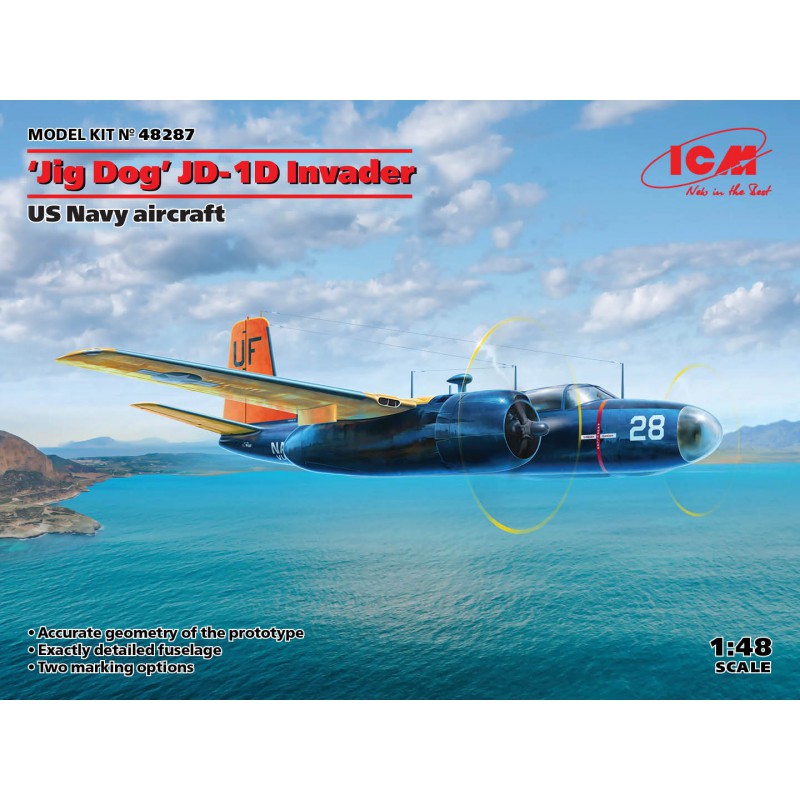 Douglas B-26C JD-1D Invader "Jig Dog" U.S. Navy Aircraft  -  ICM (1/48)