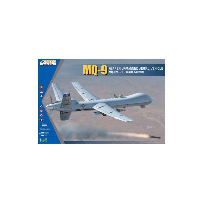 General Atomics MQ-9 Reaper Unmanned Aerial Vehicle  -  Kinetic (1/48)