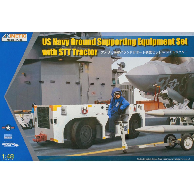 U.S. Navy Ground Supporting Equipment Set with STT Tractor  -  Kinetic (1/48)