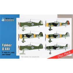 Fokker D.XXI "3. Sarja & 4. Sarja Finland" (Duo Pack)  -  Special Hobby (1/48)