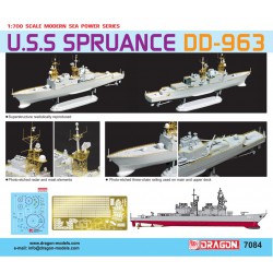 U.S.S. Spruance (DD-963)  -  Dragon (1/700)