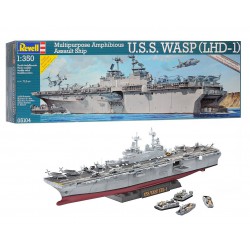 U.S.S. Wasp (LHD-1) Multipurpose Amphibious Assault Ship  -  Revell (1/350)