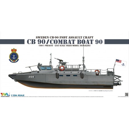 CB90 / Combat Boat 90 Sweden FSDT Assault Craft  -  Tiger Model (1/35)