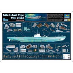 DKM U-Boat Type VIIC U-552  -  Trumpeter (1/48)