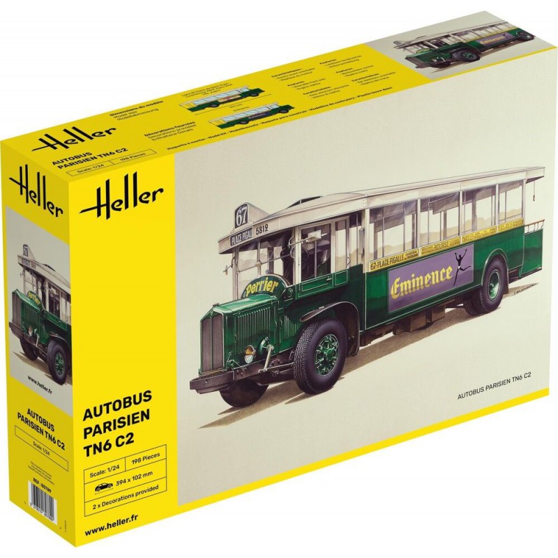 Renault TN6 C2 Autobus Parisien  -  Heller (1/24)