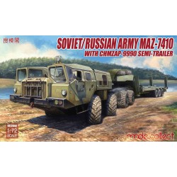 MAZ-7410 + CHMZAP-9990 Semi-Trailer Soviet/Russian Army  -  Modelcollect (1/72)