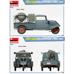 Tempo E400 Stahlblechpritsche 3-Wheel Truck  -  MiniArt (1/35)