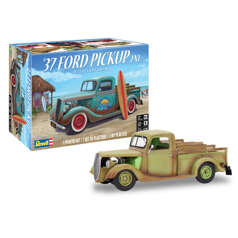 Ford Pickup 1937 2in1 with Surfboard  -  Revell (1/25)