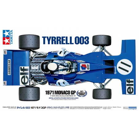 Tyrrell 003 1971 Monaco GP Winner  -  Tamiya (1/12)