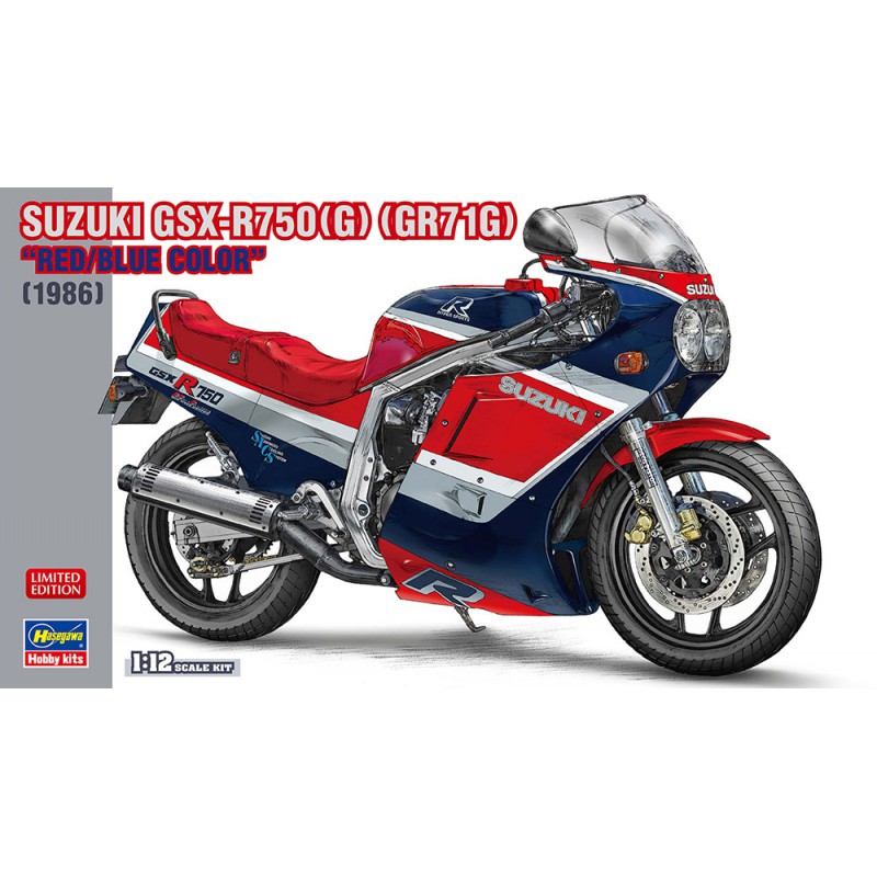Suzuki GSX-R750(G) (GR71G) Red/Blue 1986  -  Hasegawa (1/12)