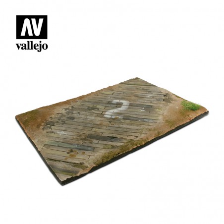 Wooden Airfield Surface 31x21cm  -  Vallejo (1/35)