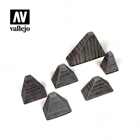 Anti-Tank Barriers Höckerhindernis  -  Vallejo (1/35)