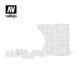 Damaged Roof Section & Tiles  -  Vallejo (1/35)