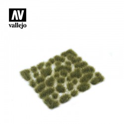 Scenery Diorama Products Vallejo - Wild Tuft / Dry Green / Large 6mm (35pcs)