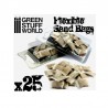 Sand Bags Flexible (25pcs)  -  Green Stuff (1/35)