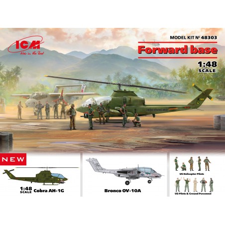 Bell AH-1G Cobra & North American OV-10A Bronco "Forward Base"  -  ICM (1/48)