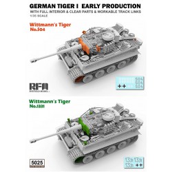 Pz.Kpfw.VI Ausf.E Sd.Kfz.181 Tiger I Wittmann's Tiger Early Production  -  RFM (1/35)
