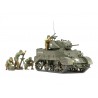 M5A1 U.S. Light Tank "Pursuit Operation" Set with 4 Figures"  -  Tamiya (1/35)
