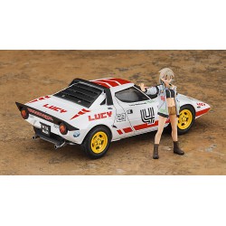 Lancia Stratos + Wild Egg Girls n°4 "Lucy McDonnell" Figure  -  Hasegawa (1/24)