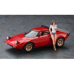 Lancia Stratos HF "Stradale" with Italian Girl's Figure  -  Hasegawa (1/24)