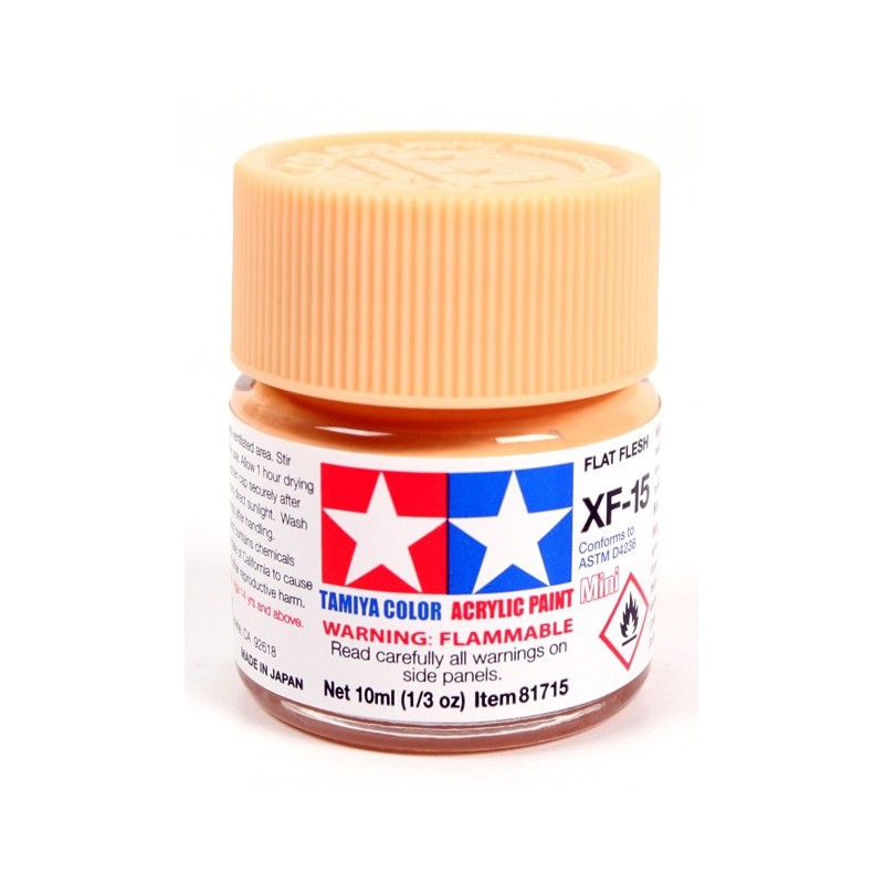 Tamiya Color Acrylic Paint Mini 10ml  -  XF-15 Flat Flesh