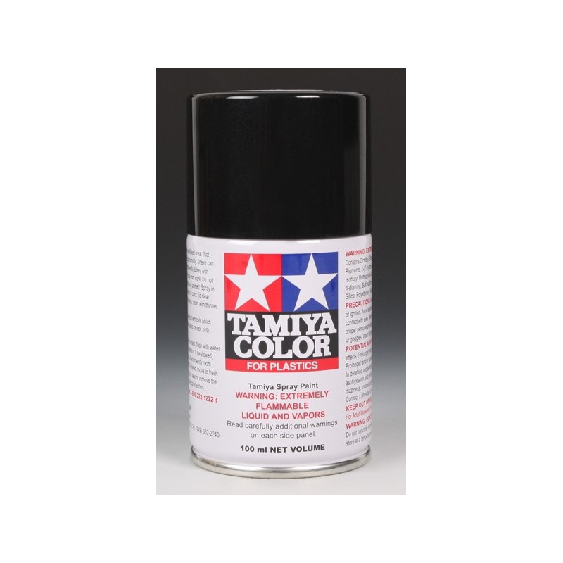 Tamiya Color Spray Paint 100ml  -  TS-40 Metallic Black