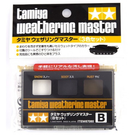 Tamiya Weathering Master (SET B)  -  Snow/Soot/Rust