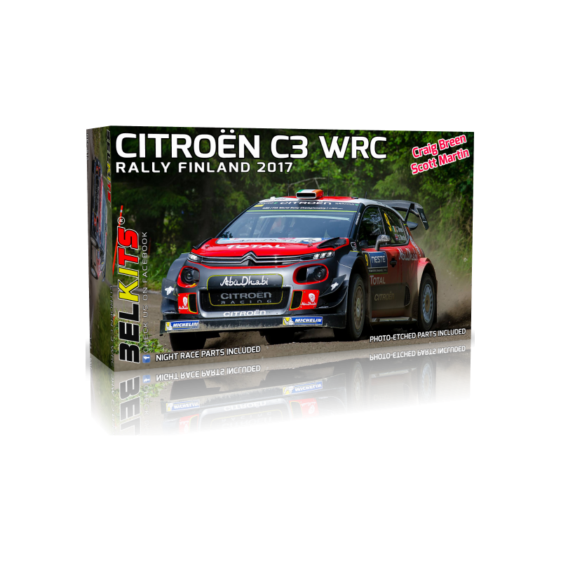 Citroën C3 WRC Rally Finland 2017 (Breen/Martin)  -  Belkits (1/24)