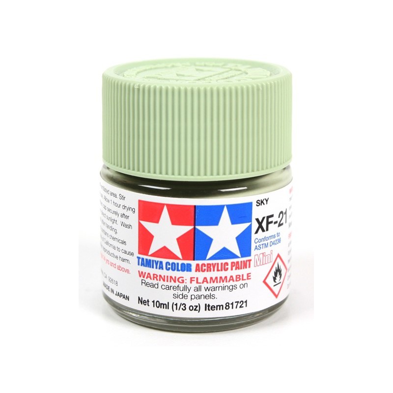 Tamiya Color Acrylic Paint Mini 10ml  -  XF-21 Sky