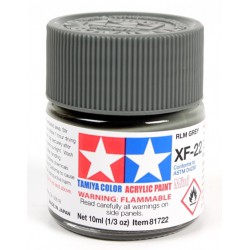 Tamiya Color Acrylic Paint Mini 10ml  -  XF-22 RLM Grey